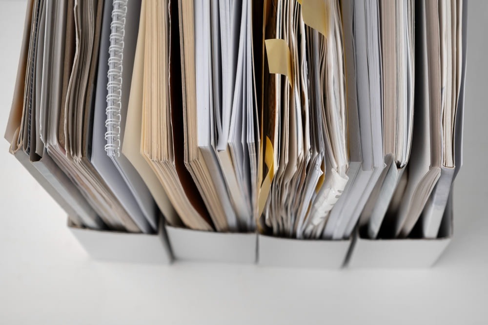 preparation for shredding documents