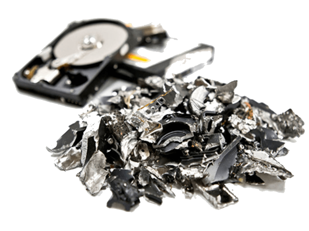 hard drives shredded