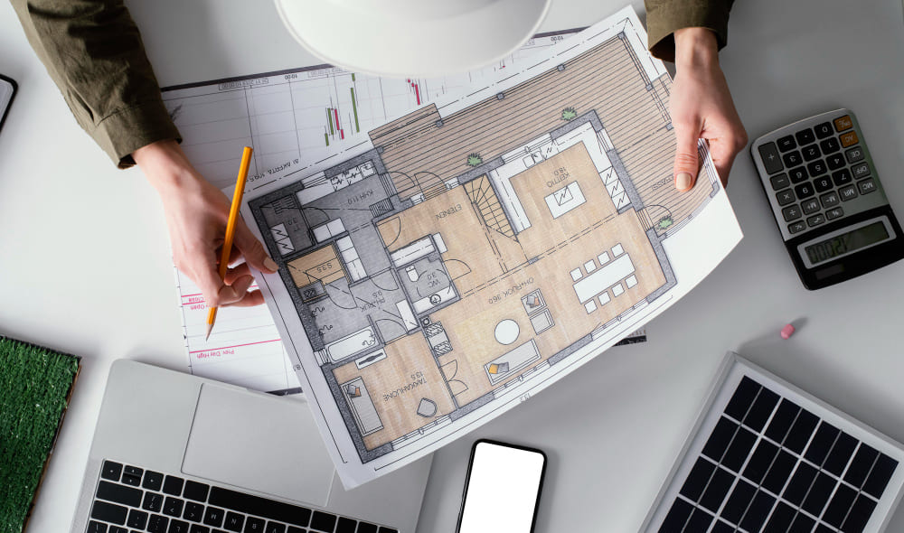 Floor plans to be scanned for architecture and design studios